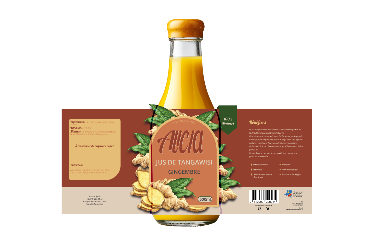 Alicia Tangawisi Bottle 
